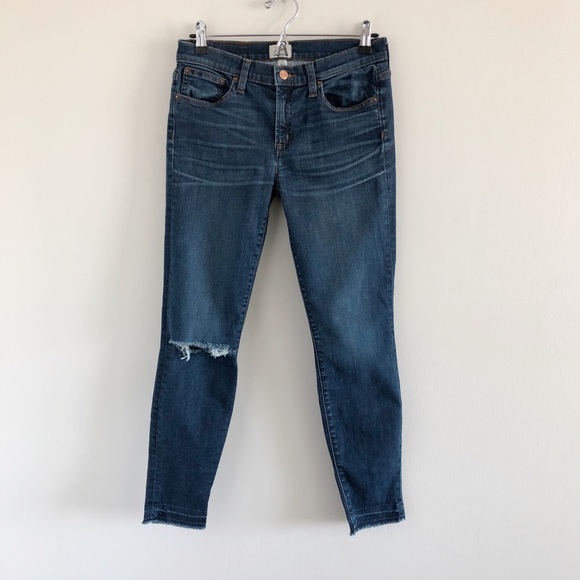 J. Crew Toothpick Skinny Jeans Blue 28 Stretch